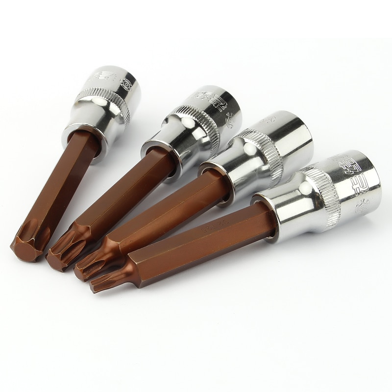 1/2 torx-terähylsyä 1 kpl  s2 tähtiteräsovitin momenttiavaimelle räikkähylsy-avain  t20 t25 t27 t30 t40 t50 t55