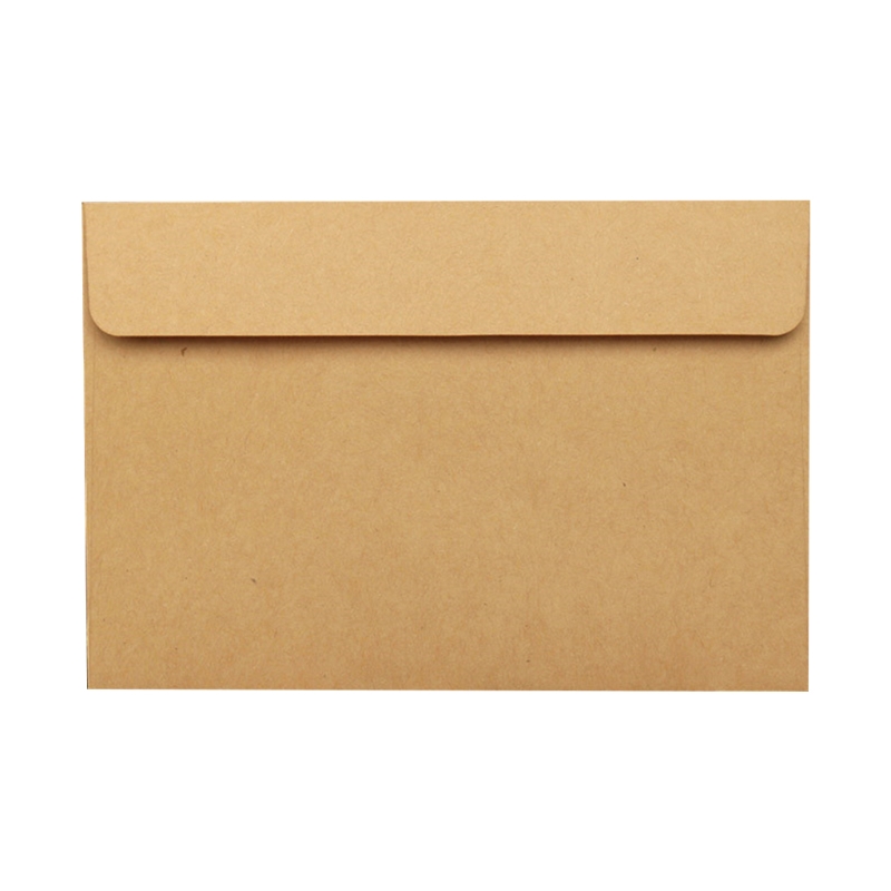 50pcs Vintage Large Envelopes Postcard Letter Stationery Paper Greeting Card Envelope Retro School Office: kraft