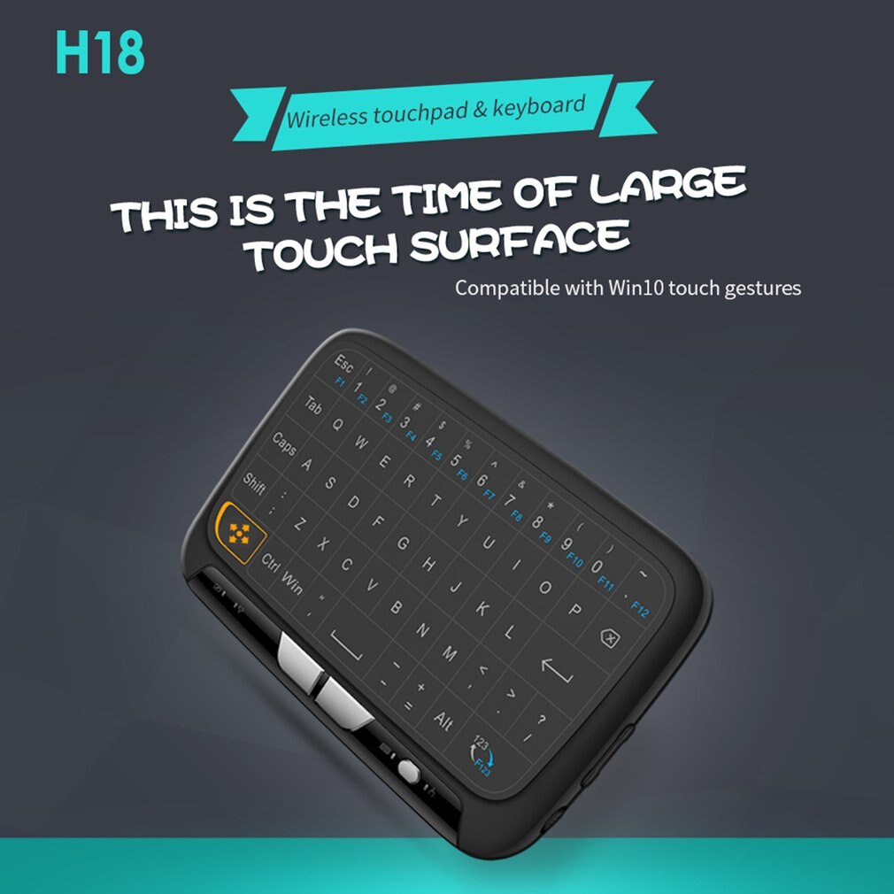 H18 Usb Mini Wireless Touchpad Keyboard 2.4GHz Full Panel Touchpad Gaming Mouse For Android TV Box PC Laptop Smart TV