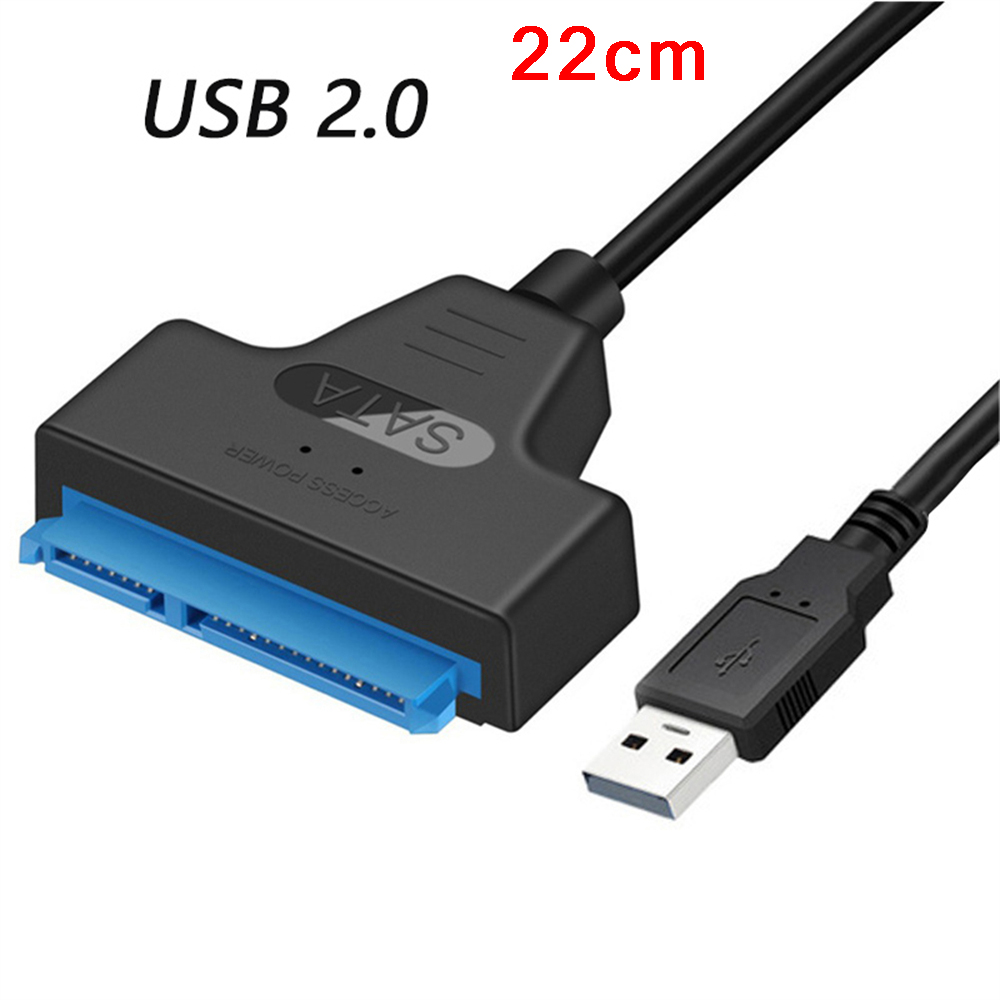 SATA naar USB 3.0/2.0/Type-C-kabel tot 6 Gbps voor 2,5 inch externe HDD SSD harde schijf SATA 3 22-pins adapter USB naar Sata III: Oranje