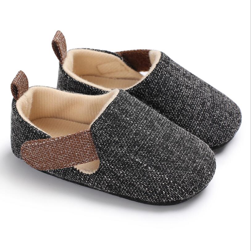 -né bébé berceau chaussures fond souple anti-dérapant Gentleman chaussures chaussures infantile garçon chaussures: Beige / 0-6 mois