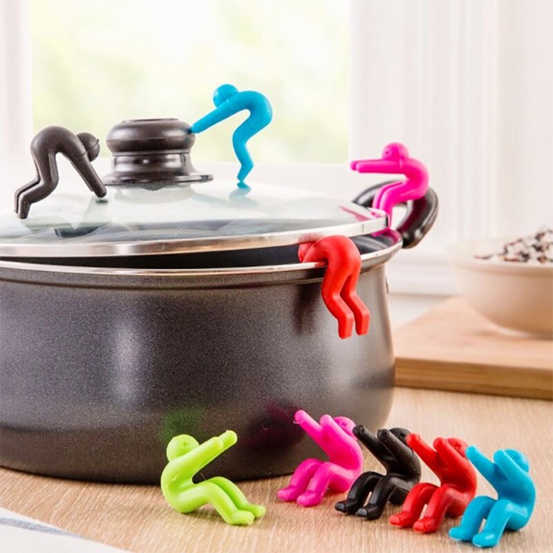 Soporte multifuncional de silicona para ollas, Kit universal de utensilios de cocina para el hogar, antidesbordamiento, para teléfono, 1 unidad