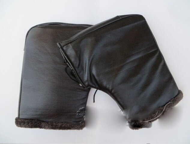 Pu Leer Motorfiets Motor Stuur Moffen Sneeuwscooter Waterdicht Winter Hand Warm Covers Handschoenen Handvat Bar Moffen