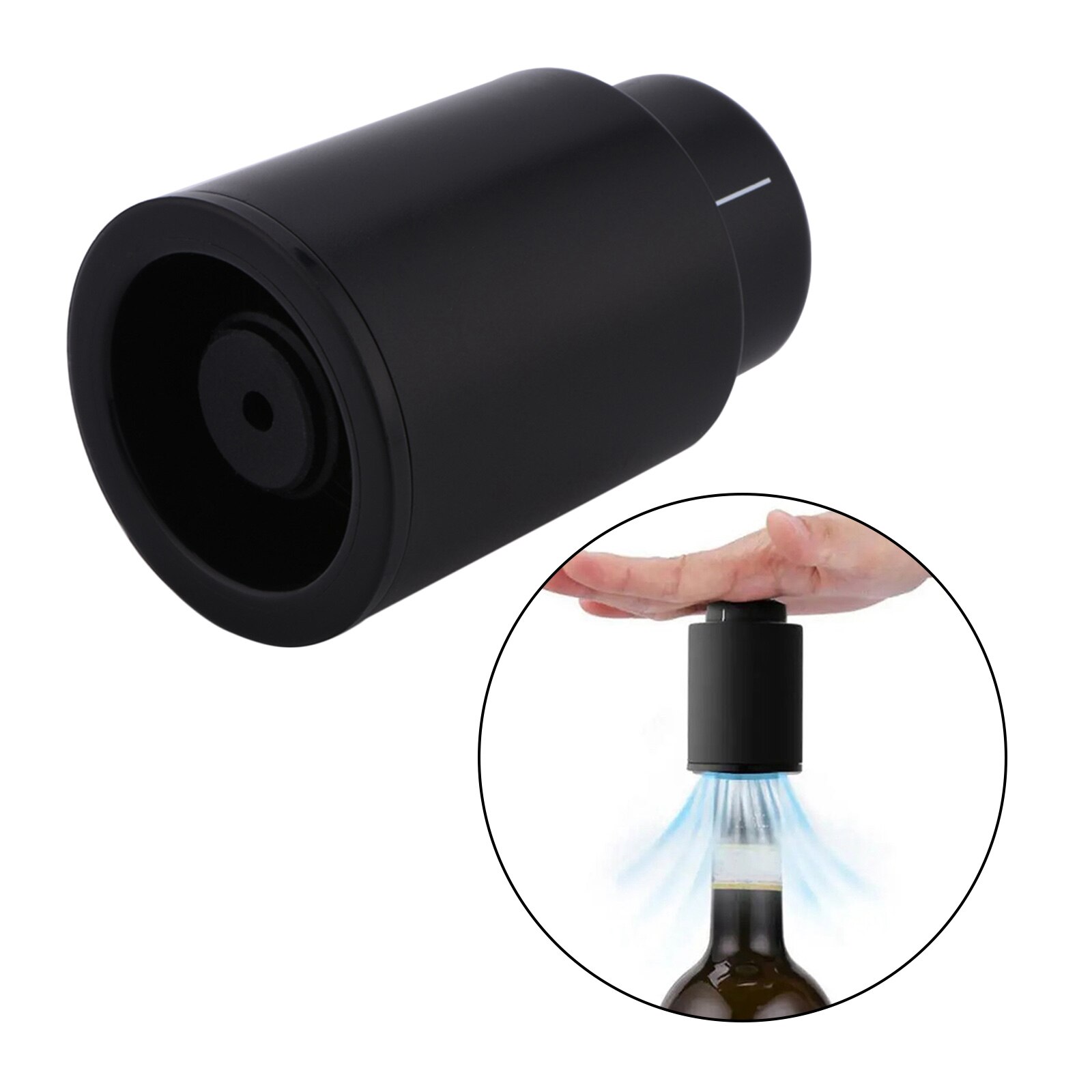 Push Style Reusable Wine Bottle Stopper Vacuum with Time Scale Record for Wine Lovers,Bar Tools,Widely Used