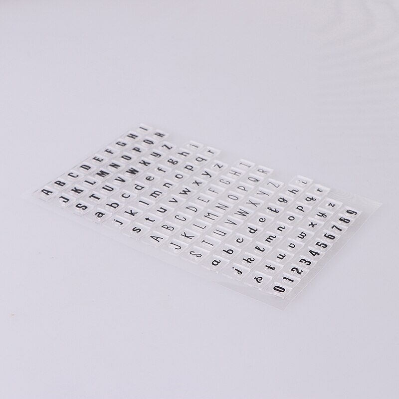 1 Stuk Rubber Stempel Engels Alfabet Serie Siliconen Stempel Diy Briefpapier Speelgoed