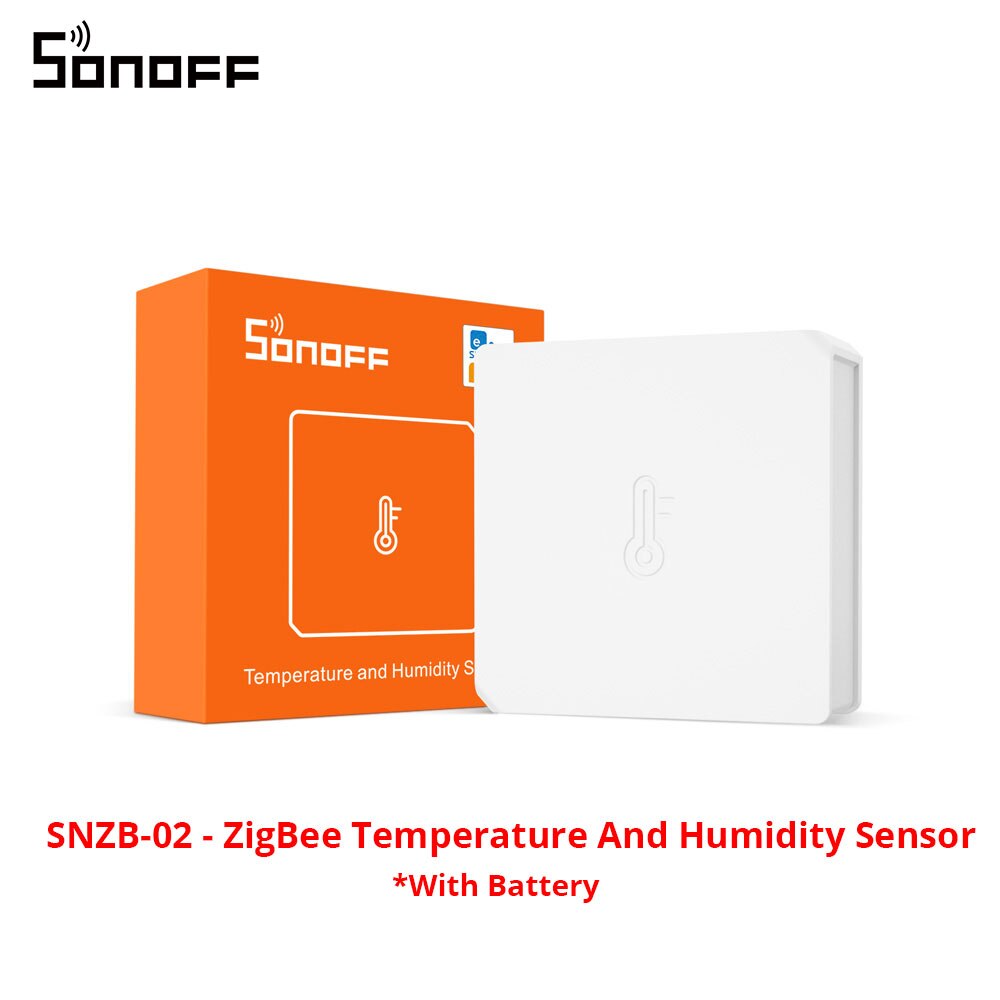 Itead SONOFF SNZB-02 ZigBee Temperature Humidity Sensor Real Time Monitor Via e-WeLink App Works with SONOFF ZigBee Bridge IFTTT: SN-02