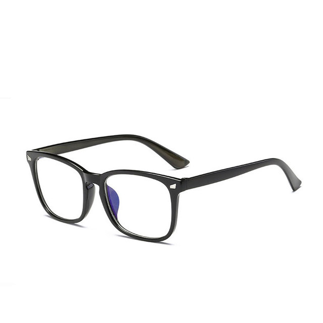 Anti blue rays computer Glasses Men Blue Light Coating Gaming Glasses for computer protection eye Retro Spectacles Women: 192-Matt Black