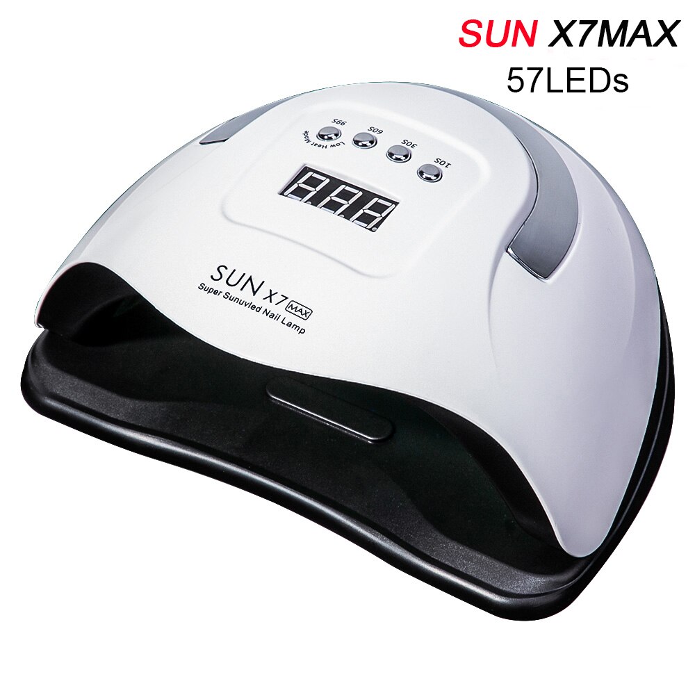 SUN T5 MAX-Lámpara LED para secado de uñas, 114W, UV, esmalte de Gel, temporizador de 10/30/60/99s, herramienta de manicura con Sensor automático: X7 MAX-114W