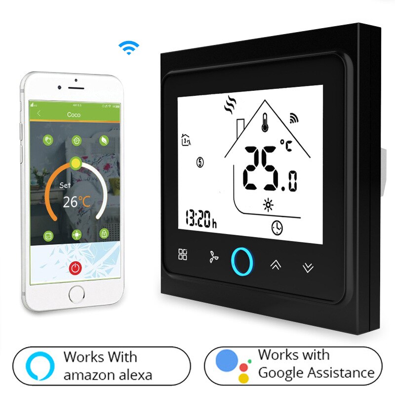 WiFi Clever Thermostat Temperatur Regler für Wasser/Elektrische boden Heizung Wasser/Gas Kessel Fernbedienung/Stimme Kontrolle Alexa tuya