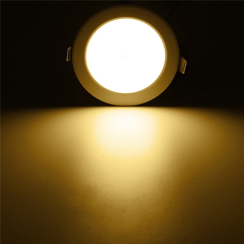 1 Pcs Led Downlight Plafond 5W E27 Pir Motion Sensor 10 Smd Stap Light Wall Path Lamp 5730 Smd verlichting AC85-265V: Yellow