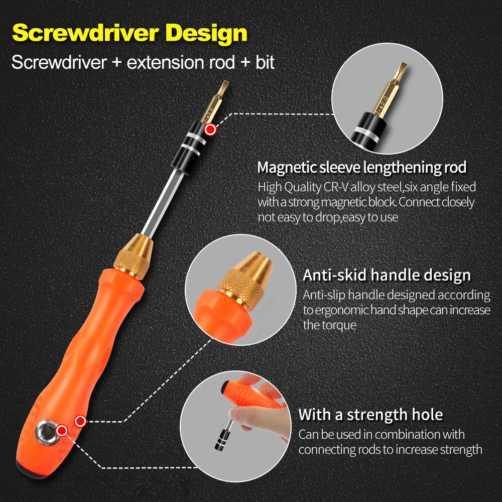 27 in 1 Smartphone Repair Tools Set Precision Screwdriver Set For iPhone iPad Smartphone Cell Phone Repair Tool Kit