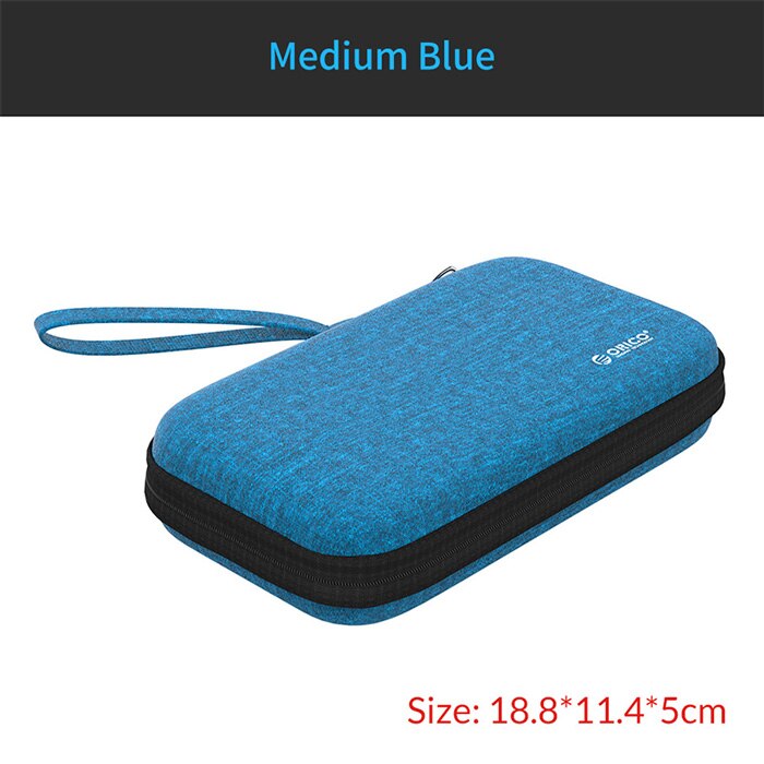 Orico 2.5 Inch Hdd Bescherming Bag Box Voor Externe Hdd Power Bank Opslag Usb Hard Drive Disk Kabel Oortelefoon Multifunctionele tas