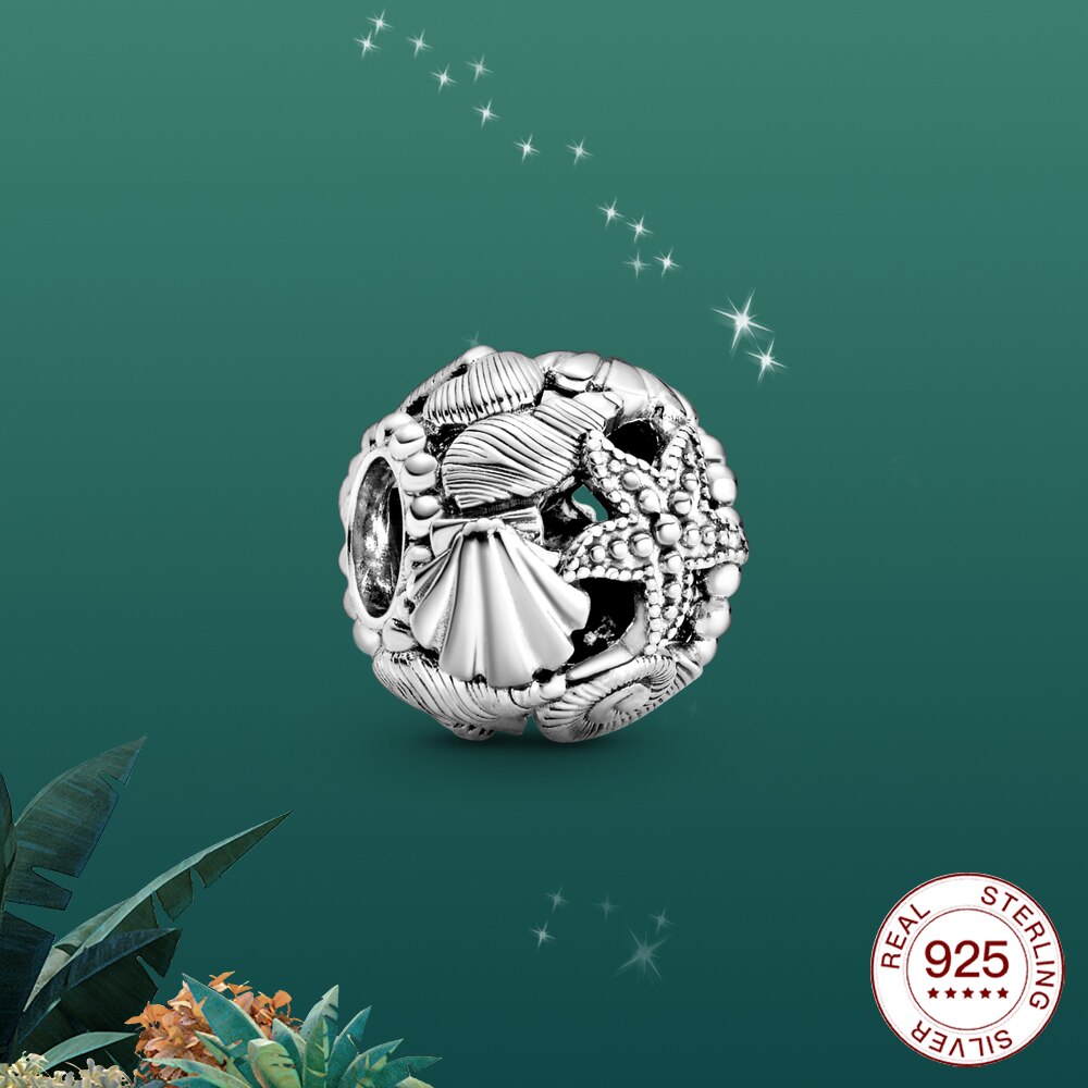925 sterling silver Marine dolphin whale shell charm Fit Original silver Bracelet Jewelry For Women Summer: PAS179