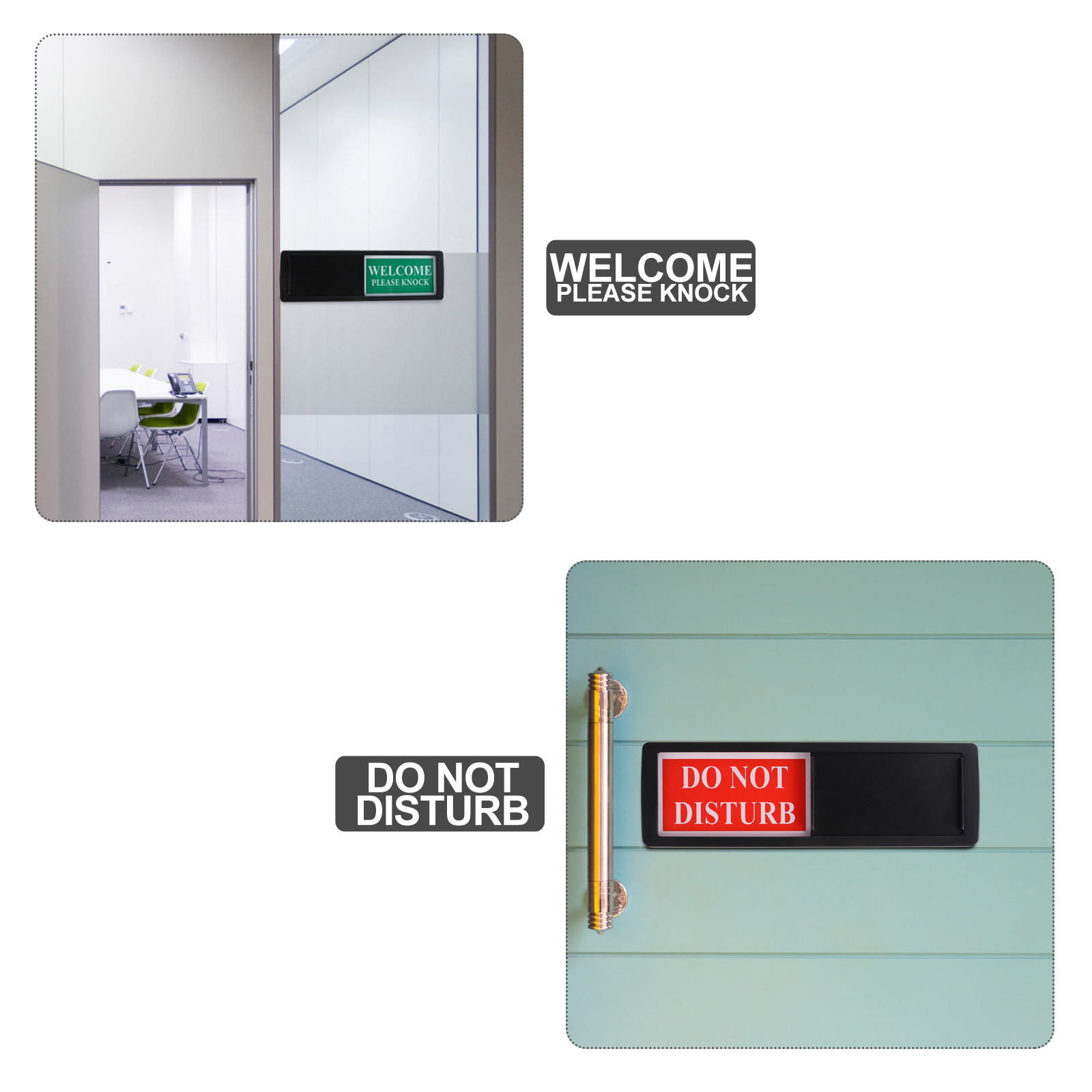Por favor, não perturbe porta Privacy Indicator, Slider Welcome Signs, Conferência Ocupado Placa, Escritório, Banheiro, Hotel