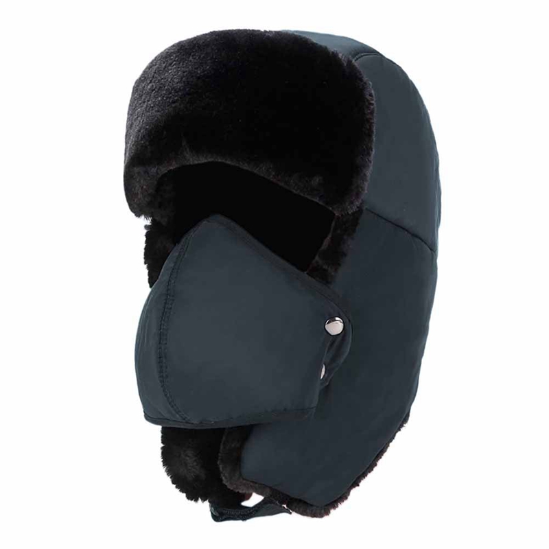 Men Winter Aviator Bomber Hat Trooper Ear Flap Snow Ski Elmer Fudd Mask Hood Cap: Yellow