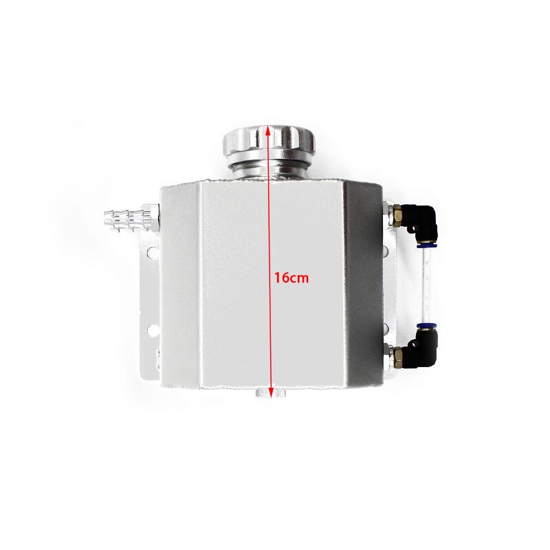 1l olie dåse universal aluminium bil olie fangst tank reservoir tank brændstoftank