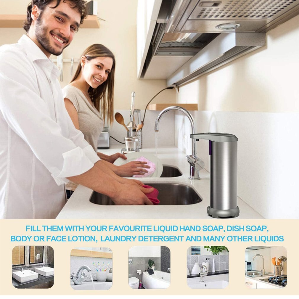 Automatic Automatic Soap Dispenser With Sensor Infrared Soap Dispenser With Waterproof Base Touchless Foam Soap Dispenser