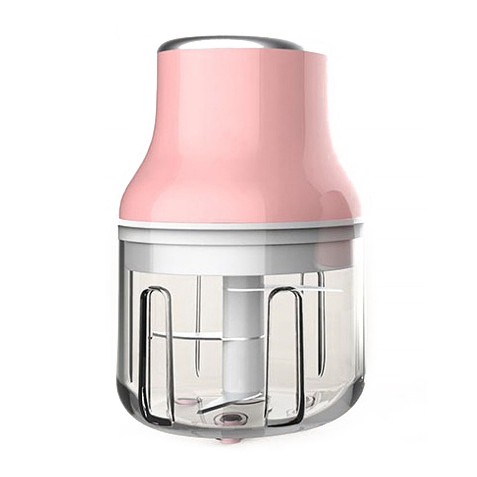 250ML Mini Electric Crusher Durable Stainless Steel Safe Chopper Masher Mini Food Processor Kitchen Tool: C