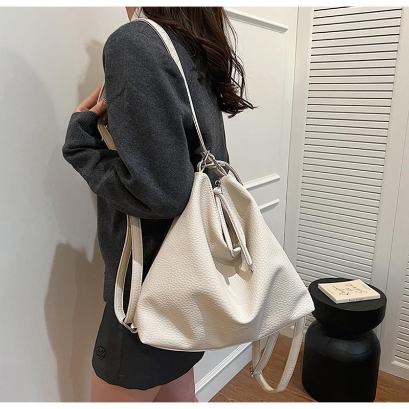 Monitoimireput, pehmeät pestyt pu-nahkaiset olkalaukut, suuren kapasiteetin varkaudenestoinen reppu, koululaukku naisille ja tytöille