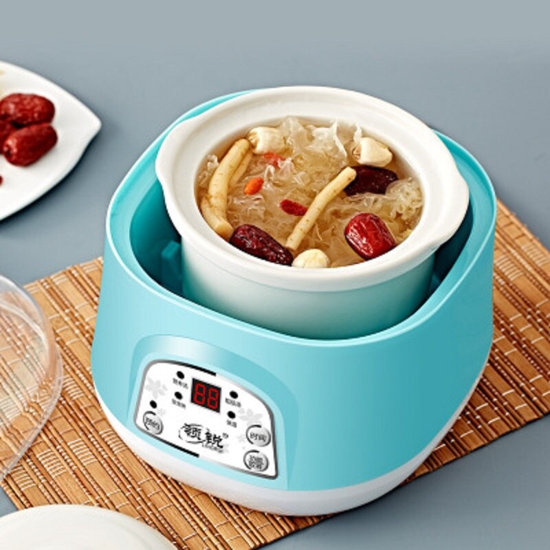 220V Electric Slow Cooker Multifunctional Food Steamer Heating Cup Pot Stainless Steel Steamer Electric Rice Cooker