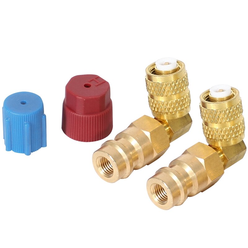 AU05 -Car Air Conditioner Refrigerant Connector R22 (1/4) Interface Conversion R134 Connector