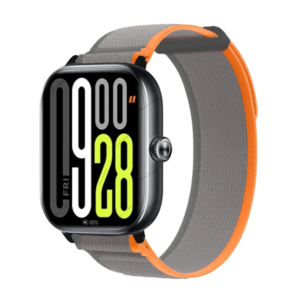 Nylon Loop Strap For Xiaomi Redmi Watch 5 Watch 4 Wristband Sport Breathable Bracelet For Mi band 9 Pro/8 Pro band Accessories: XXL / Khaki