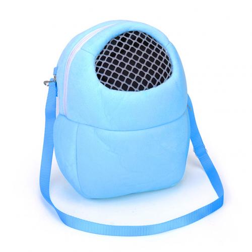 Tragbare Atmungsaktive Hamster Igel Tasche Träger Kaninchen KäFeige Haustiere Reise Tasche liefert: Blau L