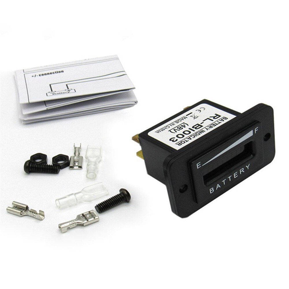 48V LED Battery Indicator Meter Gauge Charge Discharge Tester LED Battery Status Charge Indicator Monitor Meter Gauge