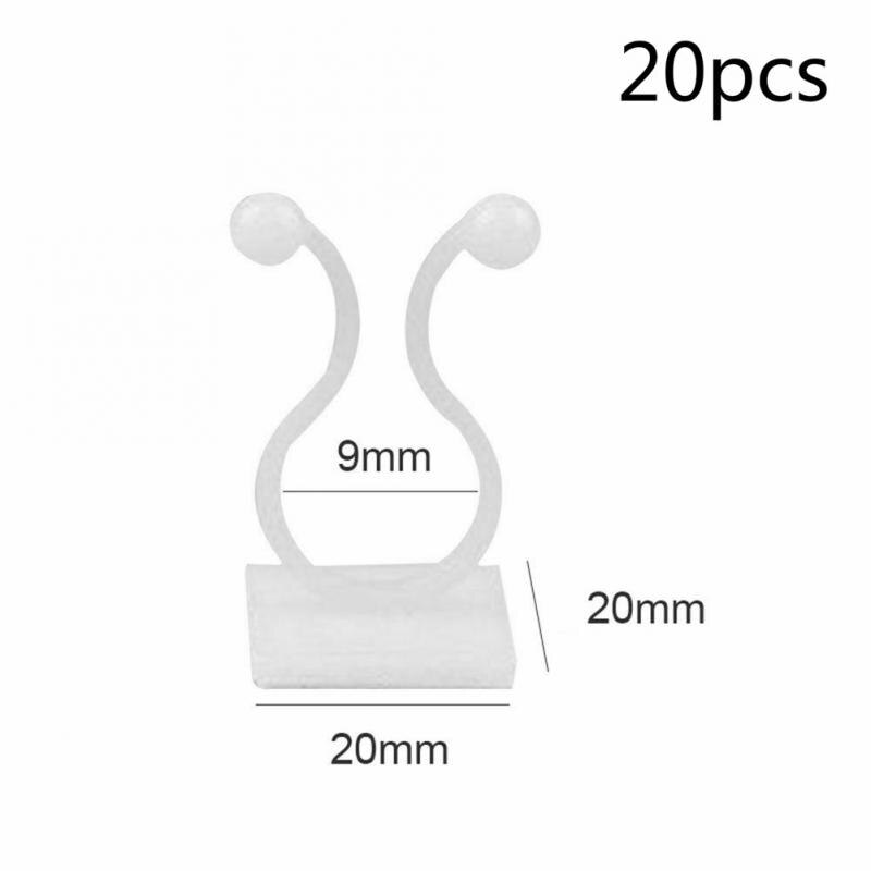 20 piezas de sujeción fija para plantas de jardín, soporte para plantas, flores, estacas para injertos: 2x1.2x2cm