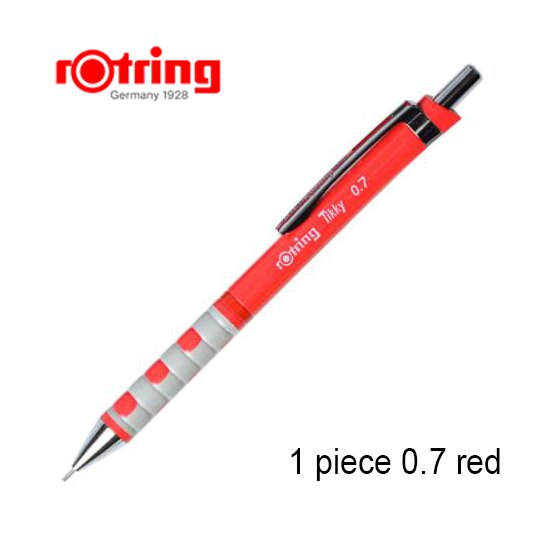 Rotring Tikky Automatische Mechanische Bleistift 0.35/0.5/0.7/1,0mm Kunststoff Stift Halfter: 0.7mm rot