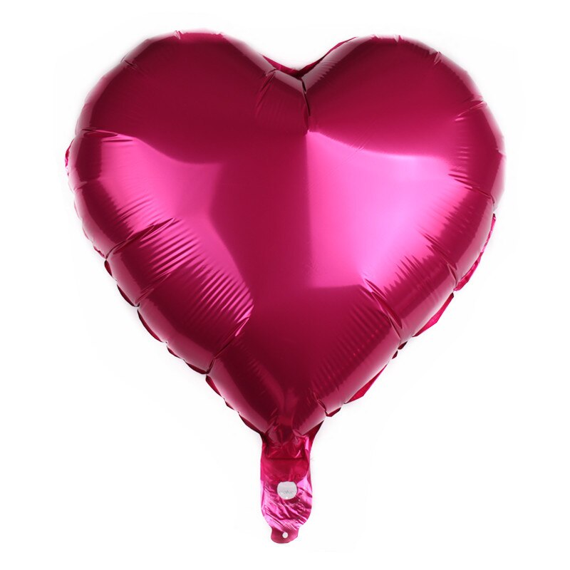 18 tommer hjerteballoner aluminiumsfolieballoner fødselsdag valentinsdag bryllup fødselsdagsfest dekoration julepynt: 10