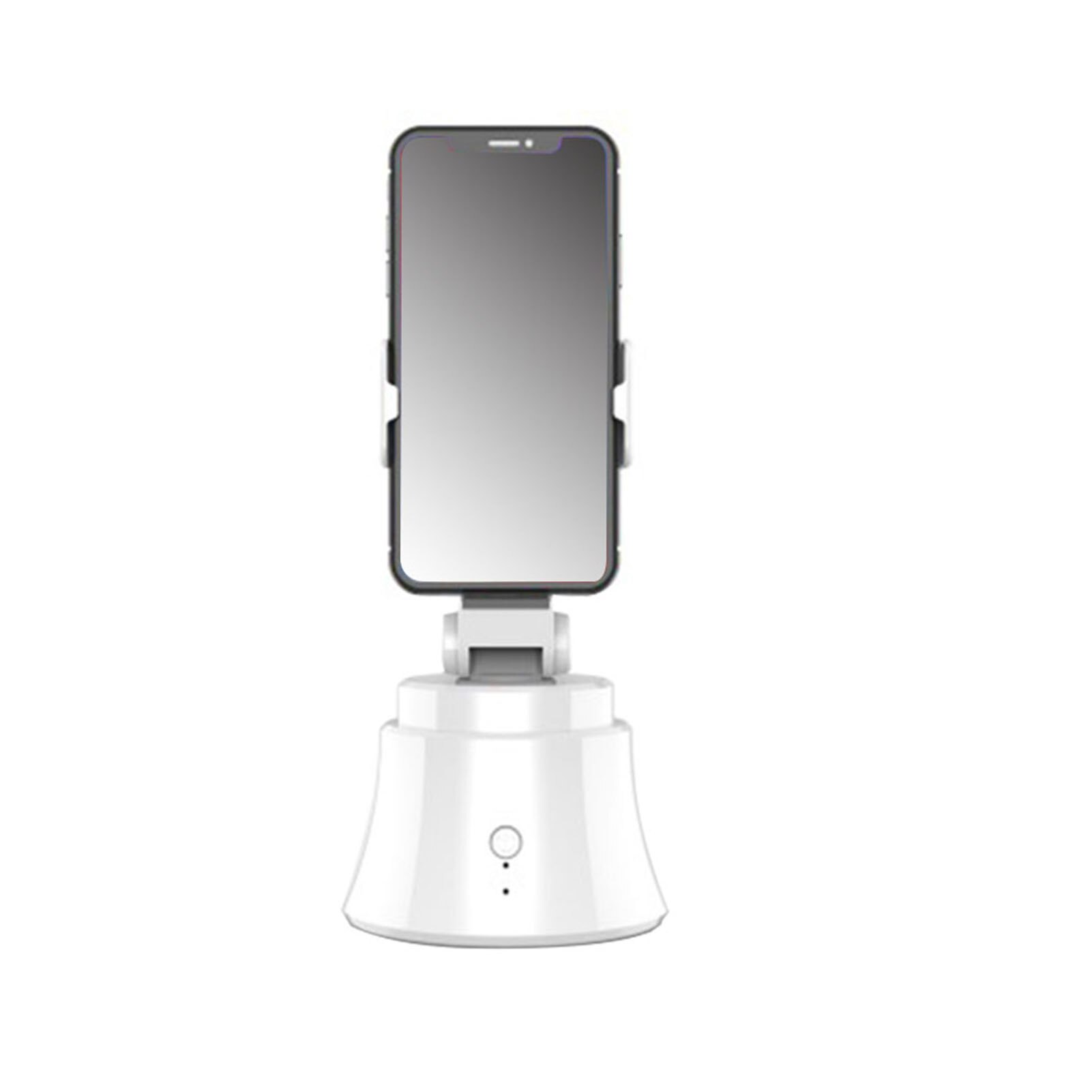 Para smartphones cardan estabilizador fotografia selfie vara tiro inteligente montagem da câmera de carregamento usb portátil rotação 360 graus: WHITE / Square