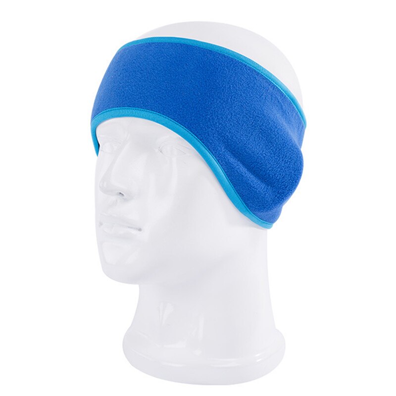 Warm Oorbeschermers Unisex Vrouwen Mannen Fleece Oor Warmer Winter Head Band Ski Oorkap Hoofdband Haarband Oorwarmers: Blue