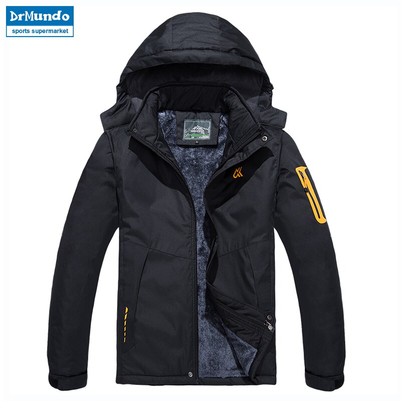 Skijakke herre vanntett fleece snøjakke termisk frakk for utendørs menn vinterjakker snø skiklær plus size merke