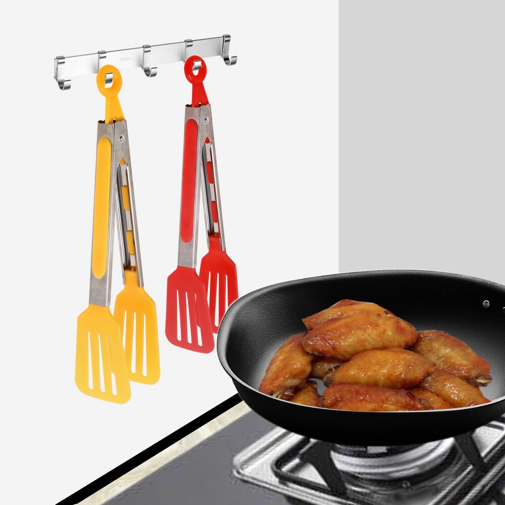 Niceyard bbq tång pizza bröd biff clip sallad servering rostfritt stål handtag redskap non-stick kökstång