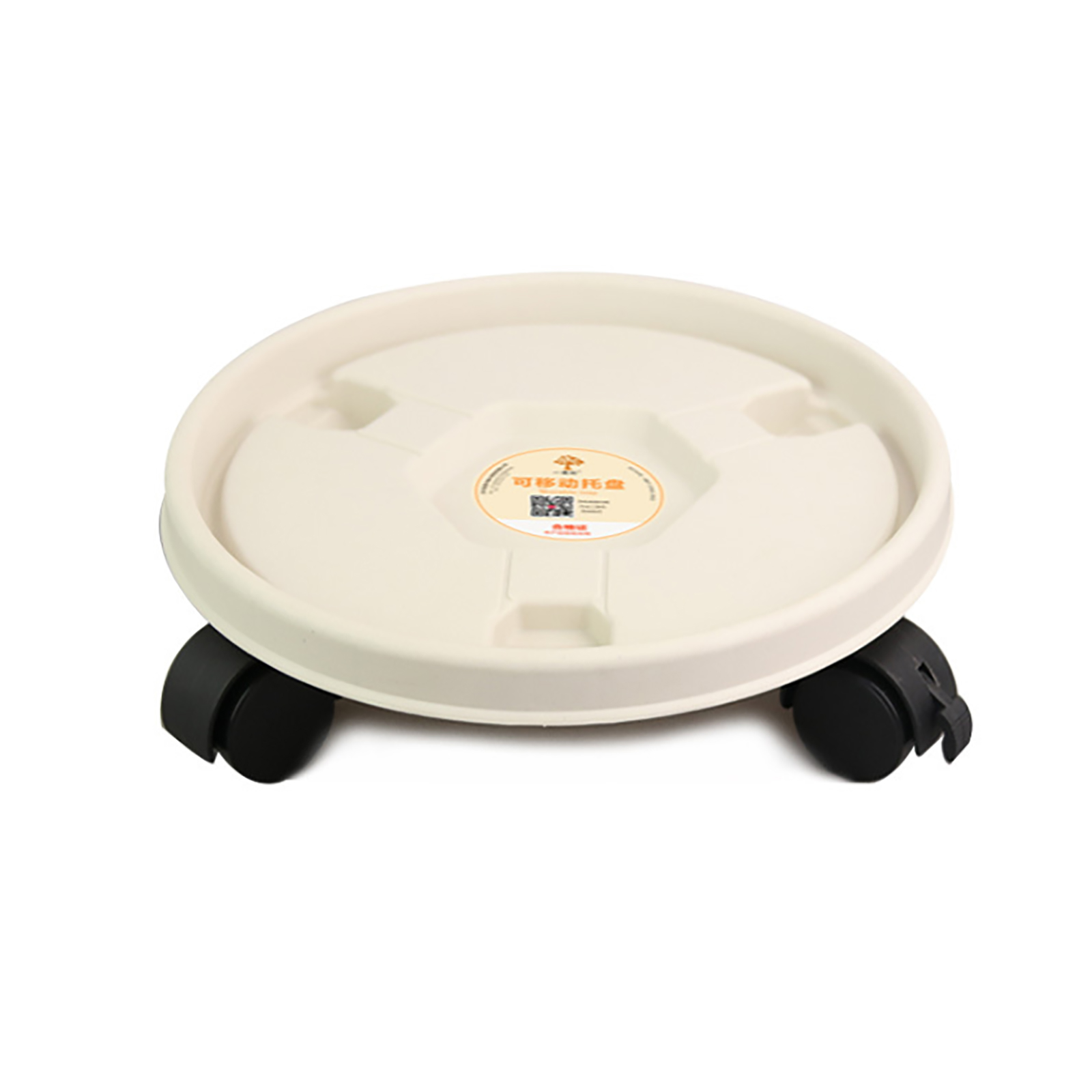 Support de Pot de fleur à roues universelles, support Mobile, plateau Mobile épais, Vase rond amovible avec rouleaux, support pour plantes: White 260