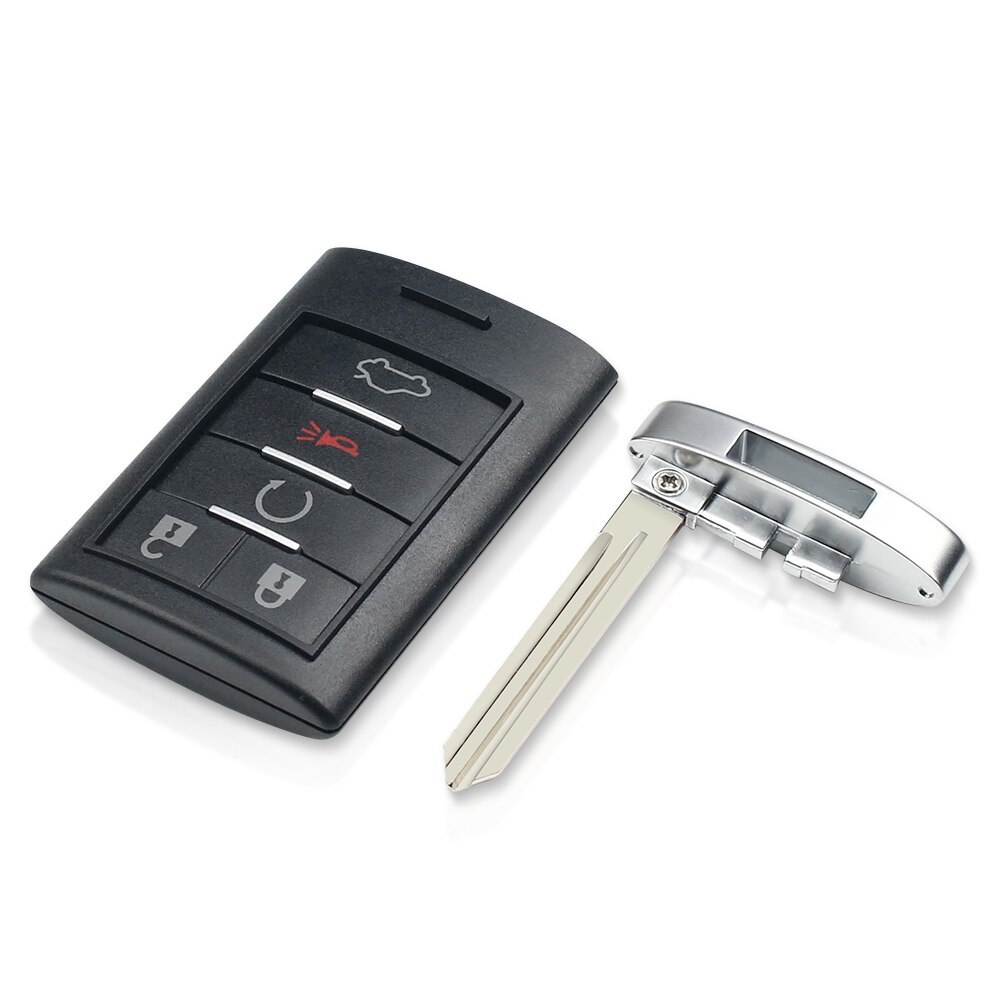 Keyyou-vaihto 5 -painikkeinen älykäs kaukosäätimen avaimen kuori cadillac cts xts dts srx ats escalade gmc avaimeton lukitusavain