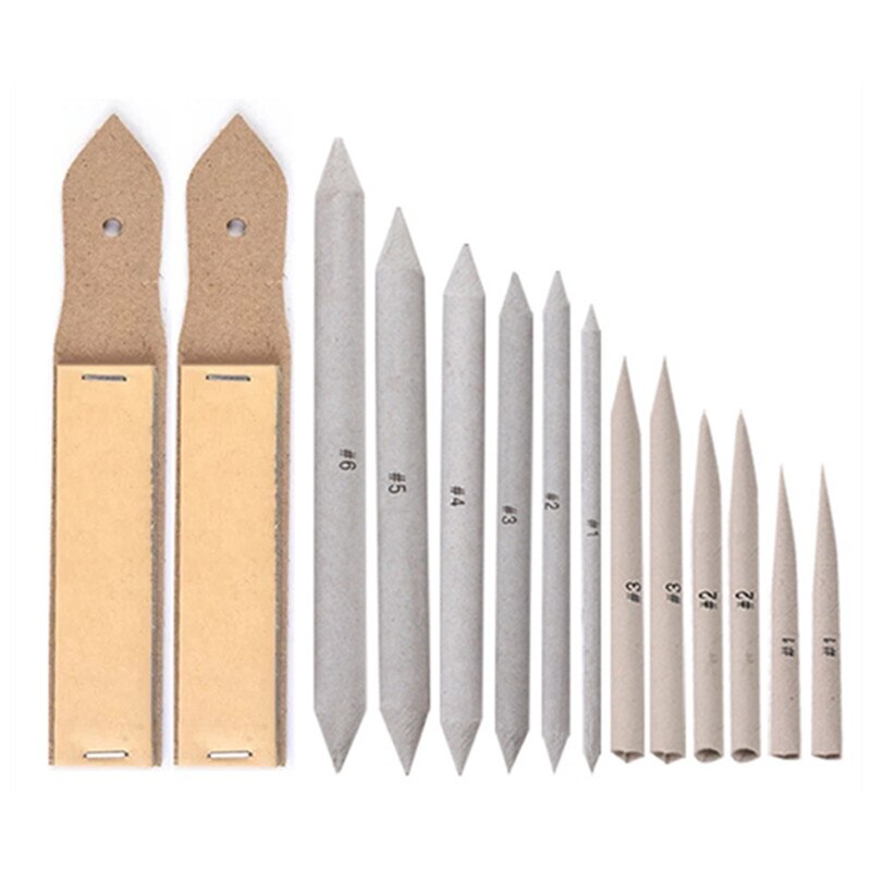 14/20/24 Pcs Shading Tools For Drawing, Sketch Drawing Tools Student Artist Sketch Drawing Blending Stump Tools: 14Pcs