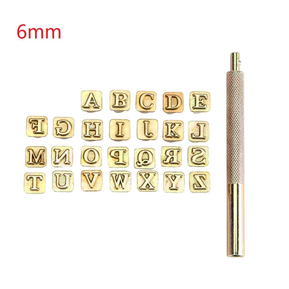 36 Pcs Staal Alfabet Nummer Stempel Punch Set Voor Leather Wood Craft Gereedschap Kit Metalen Lederen Punch Gereedschap Staming Leathercraft: 05