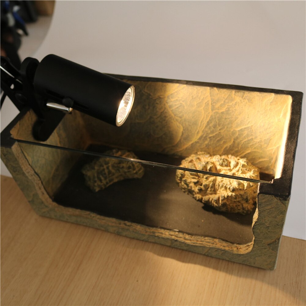 Reptil Lampe Bausatz mit Clip-auf Keramik Licht Halfter Schildkröte Aalen UV Heizung Lampe einstellen Schildkrözehn Eidechse Beleuchtung 220V UVA + UVB 3,0