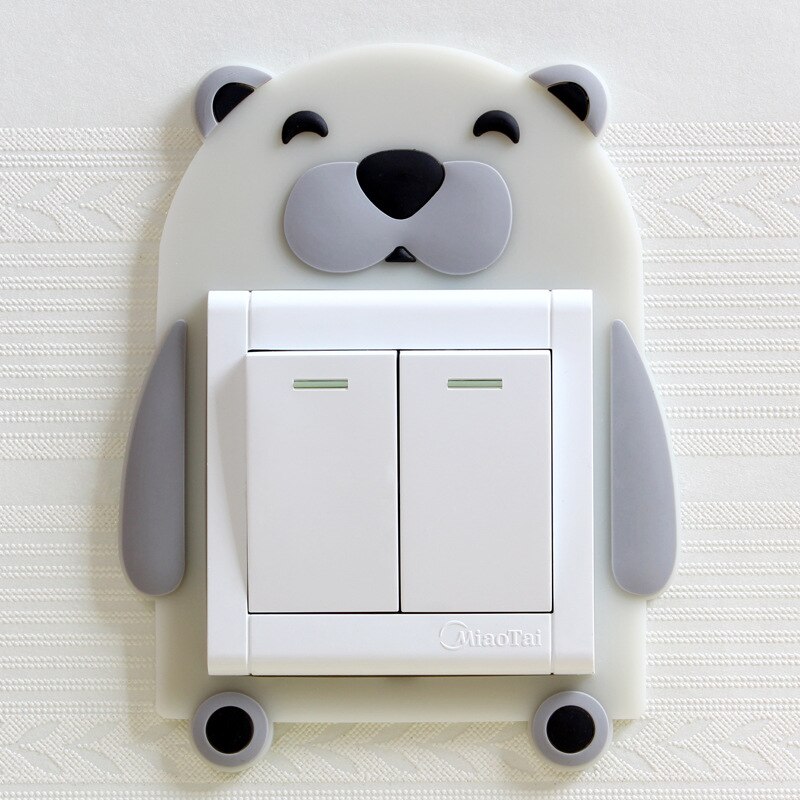 Position Indication Luminous Switch Decoration Sticker: BEAR