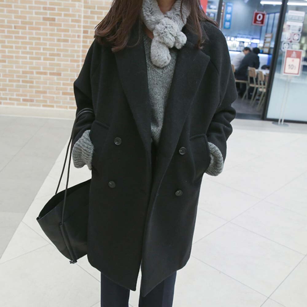 Herbst Winter Frauen Mäntel Casual Jacken Langarm Matrosenjacken Outwear Weibliche Elegante Wolle zweireiher WDC1891