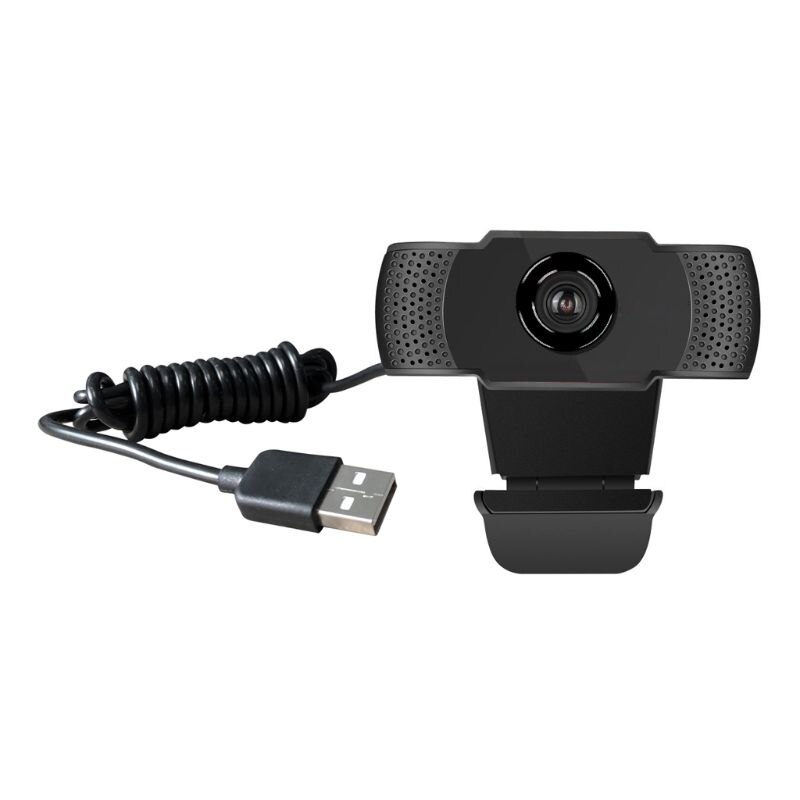 Webcam USB 1080P Webcam para ordenador, escritorio, portátil, micrófono estéreo integrado, cámara de ordenador