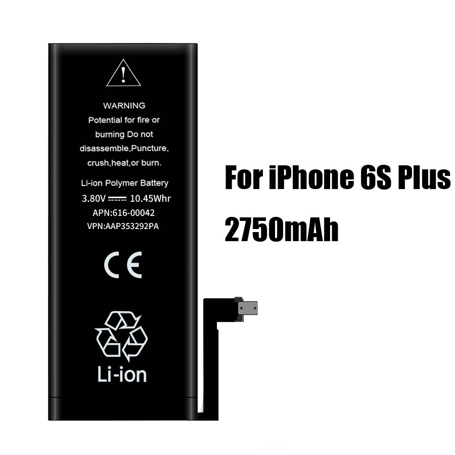 Pinzheng Hoge Capaciteit Telefoon Batterij Voor Iphone 6 6S Plus 4 4s Vervanging Batterie 0 Cyclus Batterij Voor Iphone 6 6S Plus Batterijen: 2750mAh For i6SP