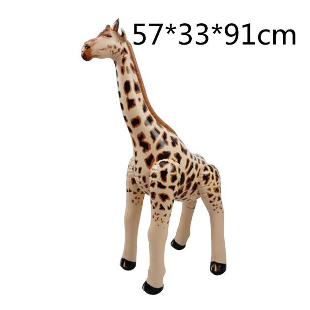 Huge Simulation Animals Inflatable Balloon Model Frog Elephant Giraffe Zebra Lion Balons Kid Birthday One1st Wild Woodland Balon: giraffe