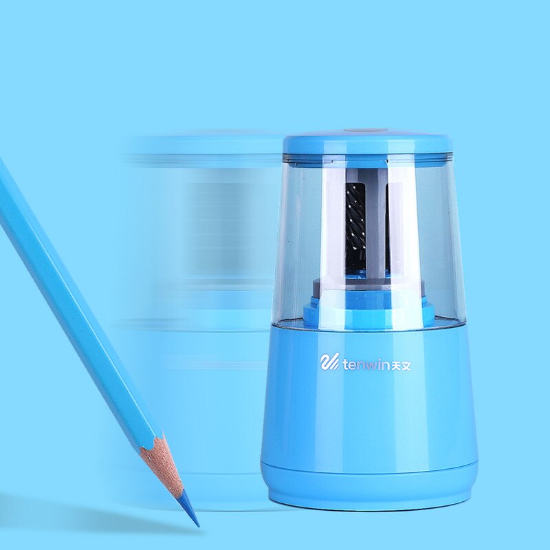 Tenwin Electric Pencil Sharpener Mechanical Electronic Pen Sharpeners For Kids Painting Drawing Stationery Art School Supplies