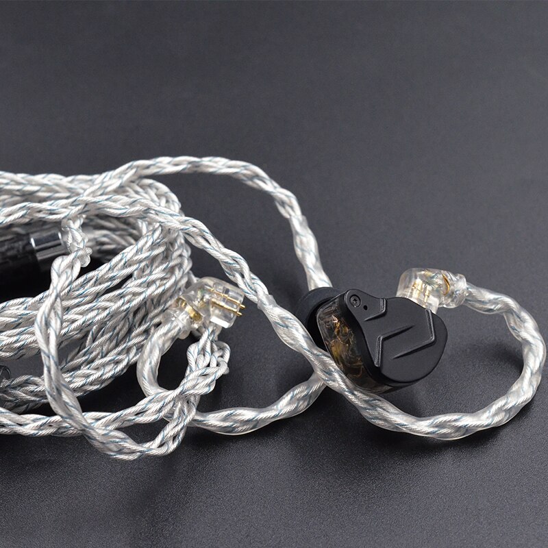 KZ 8 Core Silber Blau Hybrid 784 kerne Silber überzogene Upgrade Kabel Kopfhörer Kabel Für KZ ZS10 PRO ZSN PRO ZSX DQ6 ZAX ASX ASF