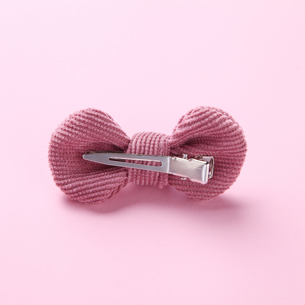 14 pz/lotto clip di capelli dell'arco del bambino per i bambini della neonata forcine di velluto a coste orecchie sveglie Barrettes bambino accessori per capelli per bambini