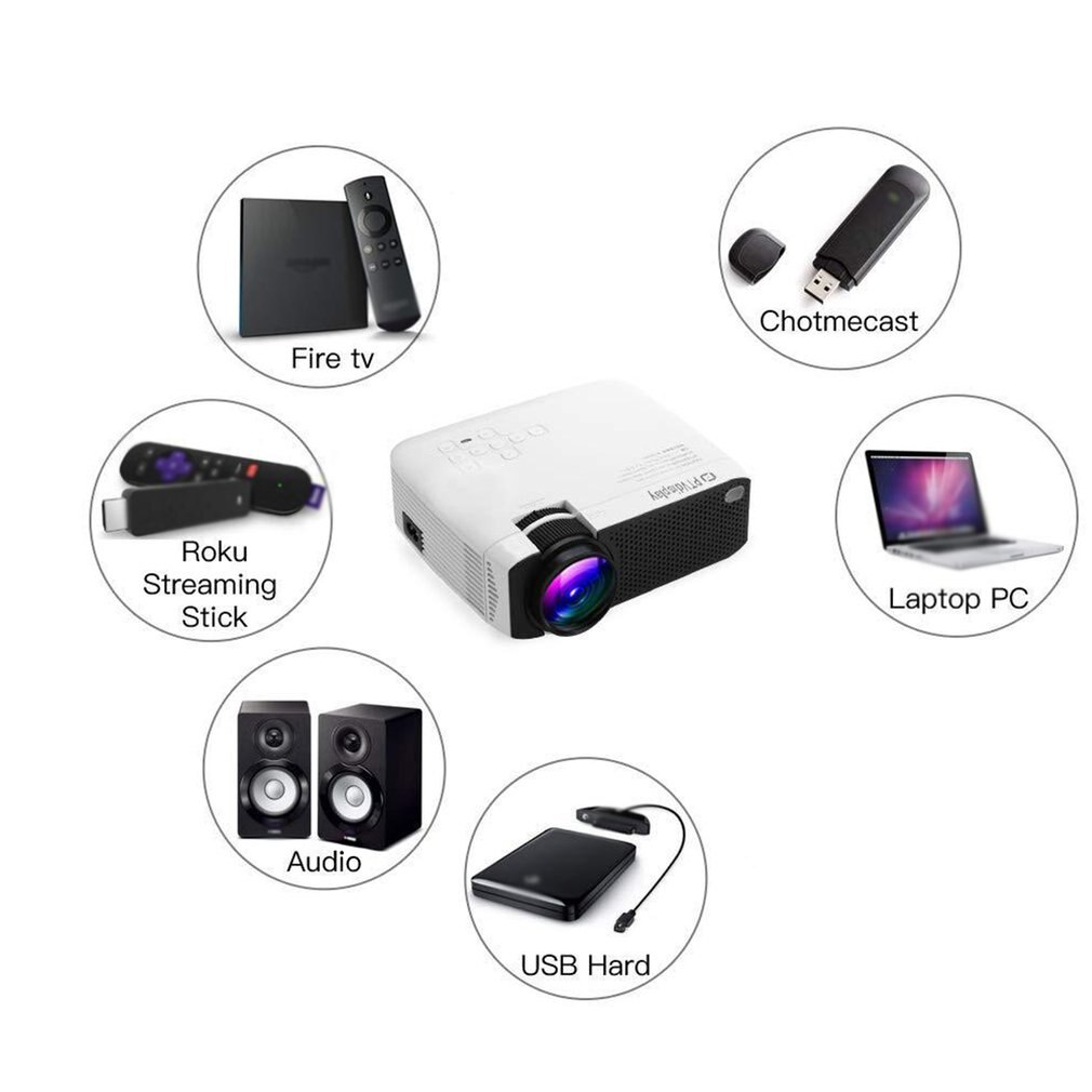 E400S Wireless LED Same Screen Projector Portable Projector High Definition Hdmi Projector Home Theater Video Projector