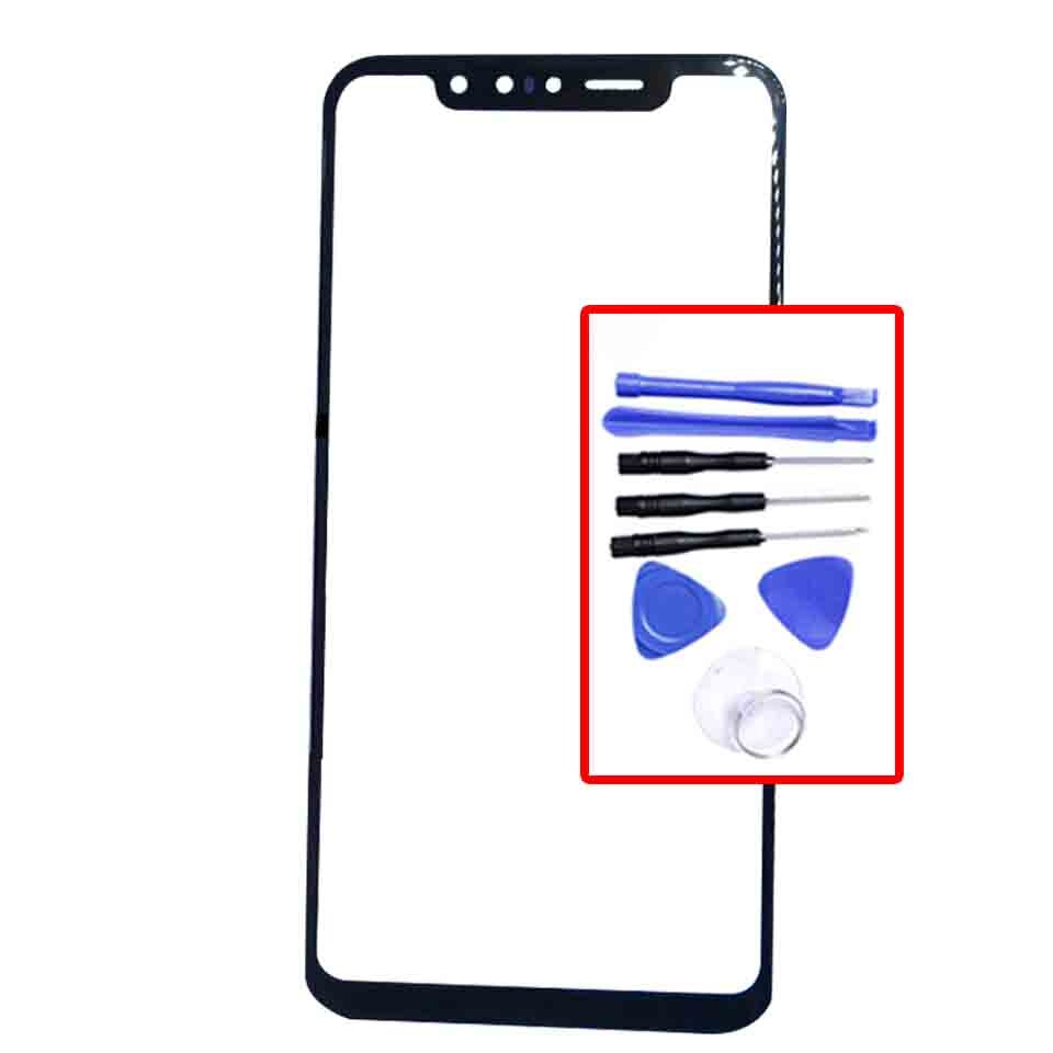 Vervanging Voor Lg G8S Thinq Touch Screen Voor Glas Panel Outer Lens: Black-With tool